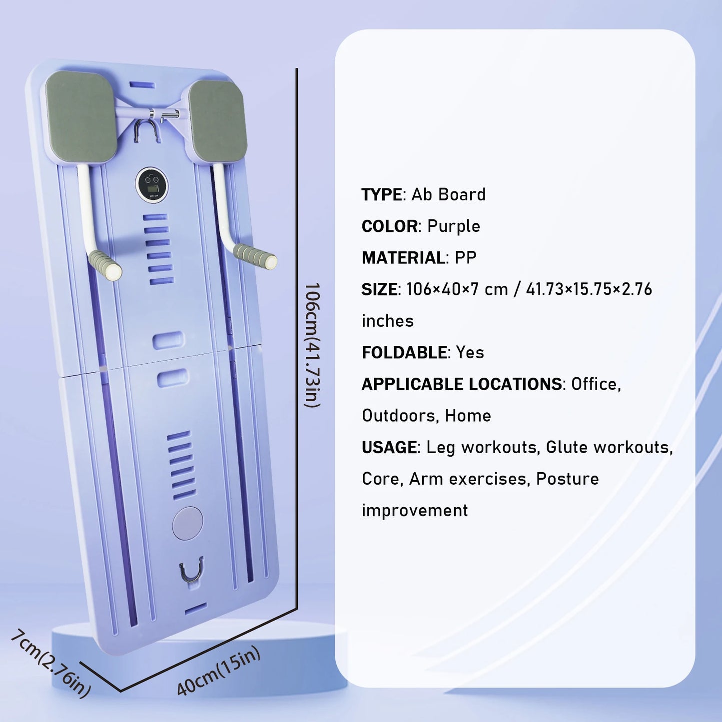 Multi-Purpose Pilates Board